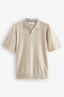 Next Polokragenpullover Regular Fit Trophy Beige/Khaki/Braun