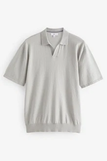 Next Polokragenpullover Regular Fit Trophy Grau/Hellgrau/Khaki