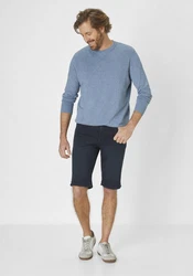 Paddock's Jeansbermudas PIPE Slim-Fit Jeansbermudas Dunkelblau/Blau