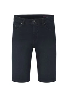 Paddock's Jeansbermudas PIPE Slim-Fit Jeansbermudas Dunkelblau/Blau