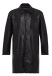 RedBridge Herren Kunstleder Jacke Mantel Schwarz