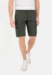 camel active Cargoshorts Regular Fit Dunkelgrün/Khaki/Grün