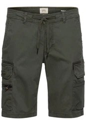 camel active Cargoshorts Regular Fit Dunkelgrün/Khaki/Grün