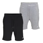 Jack & Jones Shorts JPSTGORDON JJBRAD SWEAT SHORTS  Dunkelgrau/Hellgrau/Grau/Schwarz