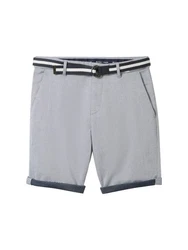 TOM TAILOR Bermudas Slim Chino Shorts Grau/Hellgrau