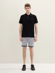 TOM TAILOR Bermudas Slim Chino Shorts Grau/Hellgrau
