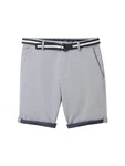 TOM TAILOR Bermudas Slim Chino Shorts Grau/Hellgrau