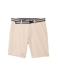 TOM TAILOR Bermudas Slim Chino Shorts Beige/Khaki