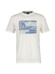 LERROS T-Shirt mit modischem Print Weiß/Creme/Khaki/Grau