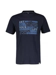LERROS T-Shirt mit modischem Print Dunkelblau/Blau