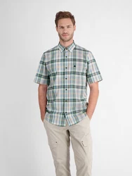 LERROS Kurzarmhemd für Herren (short sleeved, large checked) 