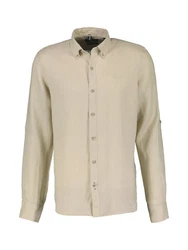 LERROS Langarmhemd Beige/Khaki/Weiß