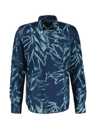 Langarmhemd Herren Langarmhemd mit sommerlichem Alloverprint