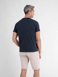 LERROS T-Shirt mit Logoprint Dunkelblau/Braun/Blau/Lila