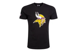 New Era T-Shirt NFL Minnesota Vikings Logo Schwarz/Grau/Rot/Gold/Lila