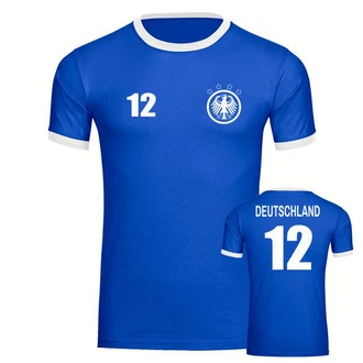 multifanshop T-Shirt Kontrast Deutschland Adler Retro Trikot