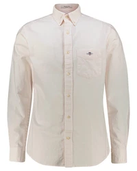 Gant Langarmhemd Regular Fit Oxford Hemd Weiß/Khaki/Orange/Beige/Creme
