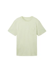 TOM TAILOR T-Shirt mit Brusttasche Hellgrün/Grün/Khaki