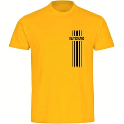 multifanshop T-Shirt Herren Deutschland Gelb