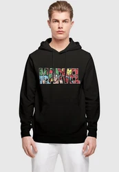 ABSOLUTE CULT Kapuzensweatshirt Marvel Logo Character Infill Hoody (1-tlg) Rot/Schwarz/Beige/Mischfarben