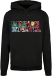 ABSOLUTE CULT Kapuzensweatshirt Marvel Logo Character Infill Hoody (1-tlg) Rot/Schwarz/Beige/Mischfarben