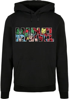 ABSOLUTE CULT Kapuzensweatshirt Marvel Logo Character Infill Hoody (1-tlg) Rot/Schwarz/Beige/Mischfarben ABSOLUTE CULT Kapuzensweatshirt Marvel Logo Character Infill Hoody (1-tlg) Rot/Schwarz/Beige/Mischfarben