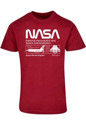 ABSOLUTE CULT T-Shirt Herren Nasa Space Shuttle Program Dunkelrot/Rot