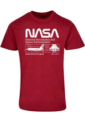 ABSOLUTE CULT T-Shirt Herren Nasa Space Shuttle Program Dunkelrot/Rot