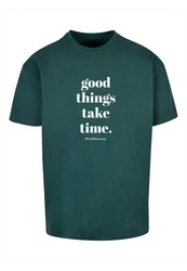 Merchcode T-Shirt Good Things Take Time Heavy Oversize Tee (1-tlg) 