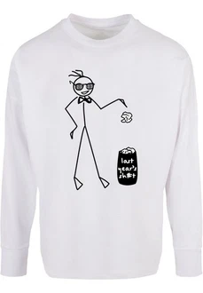 Merchcode Herren Last Year Oversized Longsleeve Weiß