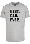 Merchcode T-Shirt Herren Fathers Day - Best Dad Ever Hellgrau/Grau/Silber/Dunkelgrau