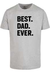 Merchcode T-Shirt Herren Fathers Day - Best Dad Ever Hellgrau/Grau/Silber/Dunkelgrau