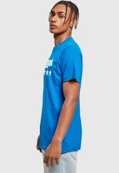 Merchcode Wanted T-Shirt Round Neck Blau/Hellblau