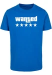 Merchcode Wanted T-Shirt Round Neck Blau/Hellblau