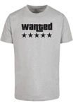 Merchcode Wanted T-Shirt Round Neck Dunkelgrau/Grau/Beige/Weiß