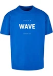 Merchcode T-Shirt Herren Summer Life is a Wave Heavy Oversize Tee Dunkelblau/Blau/Hellblau