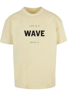 Merchcode T-Shirt Herren Summer Life is a Wave Heavy Oversize Tee Weiß/Khaki/Beige/Dunkelblau/Gelb Merchcode T-Shirt Herren Summer Life is a Wave Heavy Oversize Tee Weiß/Khaki/Beige/Dunkelblau/Gelb