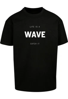 Merchcode T-Shirt Herren Summer Life is a Wave Heavy Oversize Tee Schwarz/Weiß/Dunkelblau Merchcode T-Shirt Herren Summer Life is a Wave Heavy Oversize Tee Schwarz/Weiß/Dunkelblau