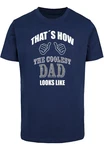 Merchcode Coolest Dad T-Shirt Round Neck Dunkelblau/Blau