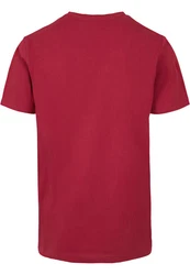 Merchcode Coolest Dad T-Shirt Round Neck Dunkelrot/Rot