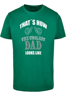 Merchcode Coolest Dad T-Shirt Round Neck Grün/Türkis/Dunkelgrün