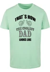 Merchcode Coolest Dad T-Shirt Round Neck Grün/Hellgrün/Türkis