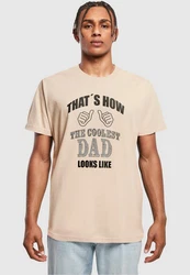 Merchcode Coolest Dad T-Shirt Round Neck Khaki/Beige/Braun/Gold