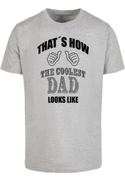 T-Shirt Herren Coolest Dad T-Shirt Round Neck (1-tlg)