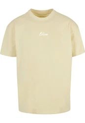 Merchcode T-Shirt Flowers Bloom Heavy Oversized Tee Beige/Khaki