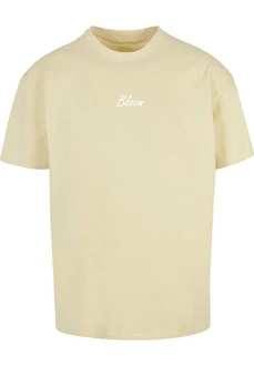 Merchcode T-Shirt Flowers Bloom Heavy Oversized Tee Beige/Khaki