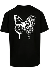 Merchcode T-Shirt Flowers Bloom Heavy Oversized Tee Schwarz