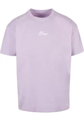 Merchcode T-Shirt Flowers Bloom Heavy Oversized Tee Lila