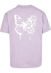 Merchcode T-Shirt Flowers Bloom Heavy Oversized Tee Lila