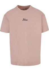 Merchcode T-Shirt Flowers Bloom Heavy Oversized Tee Rosa